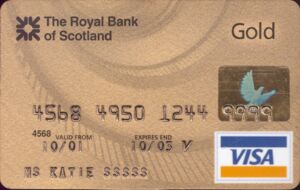 Kreditkarte Bank of Scotland Gold Visa